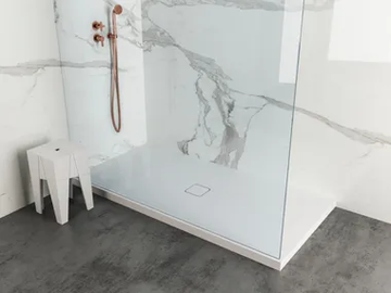 MINIMUM - Rectangular Solid Surface shower tray by MOMA Design - view 2